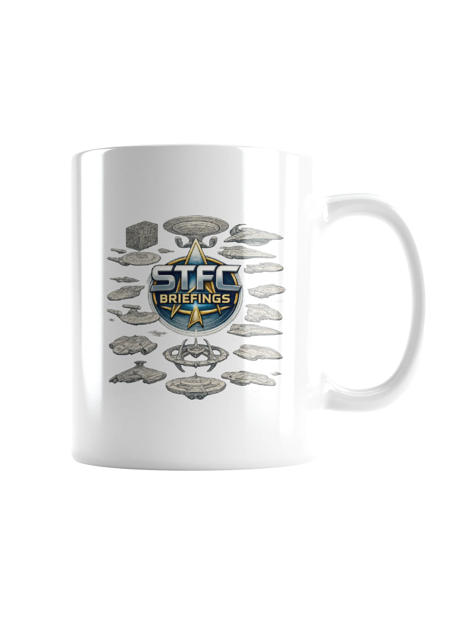 STFC Briefings All The Ships Collection White Mug product image (2)