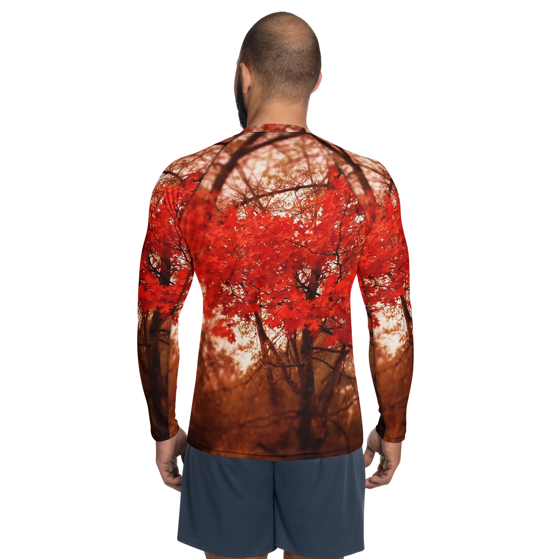 Crimson Leaves Rash Guard product image (2)