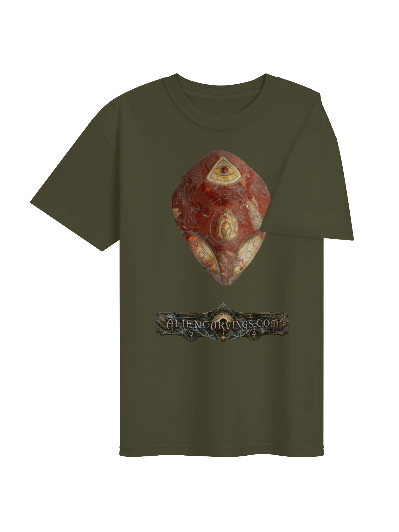 Aliencarvings.com Cinnabar UFO Dome T-Shirt product image (4)
