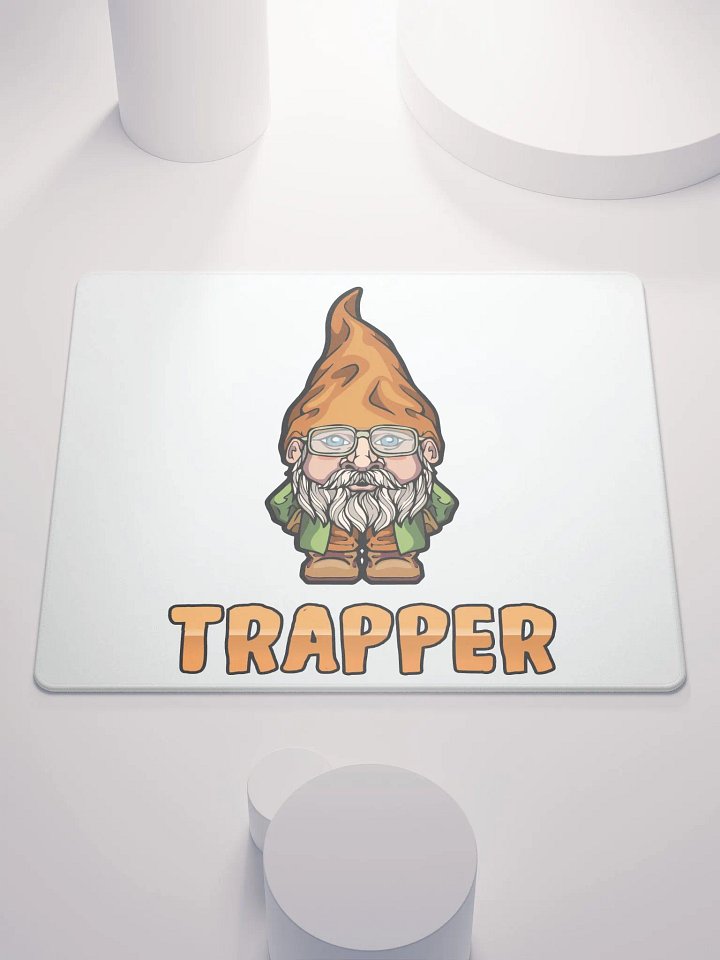 Trapper Logo Gaming Mouse Pad - White Background product image (1)