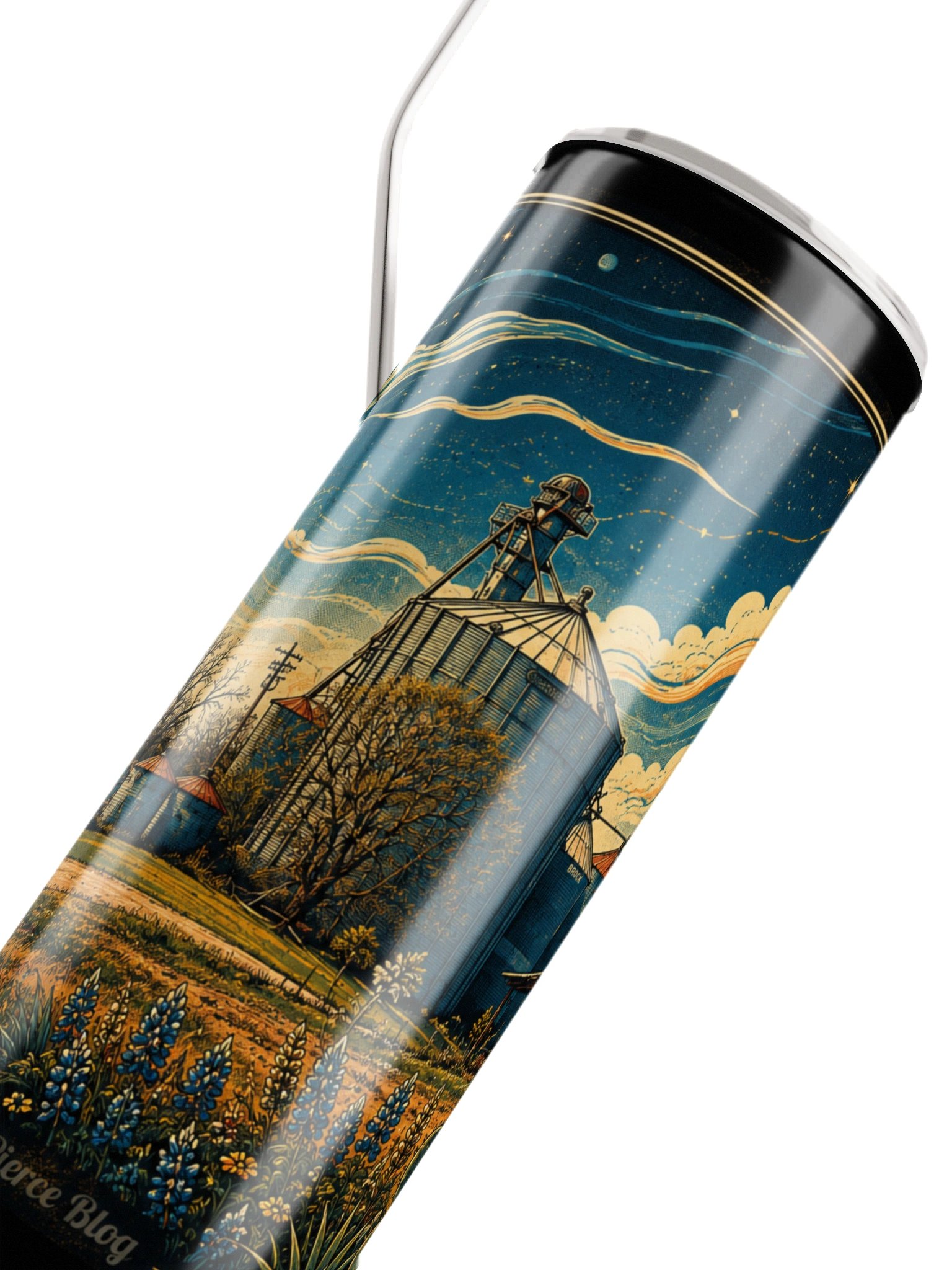South Texas Silos Tumbler : Original photo and artwork by Matt Pierce product image (4)