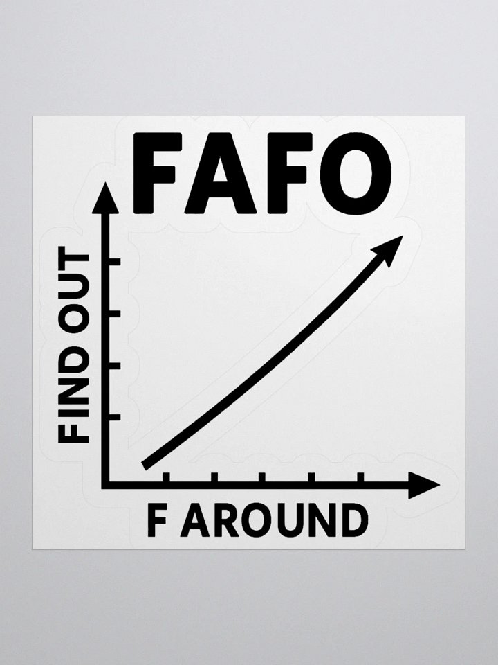 FAFO Sticker (Black) product image (1)