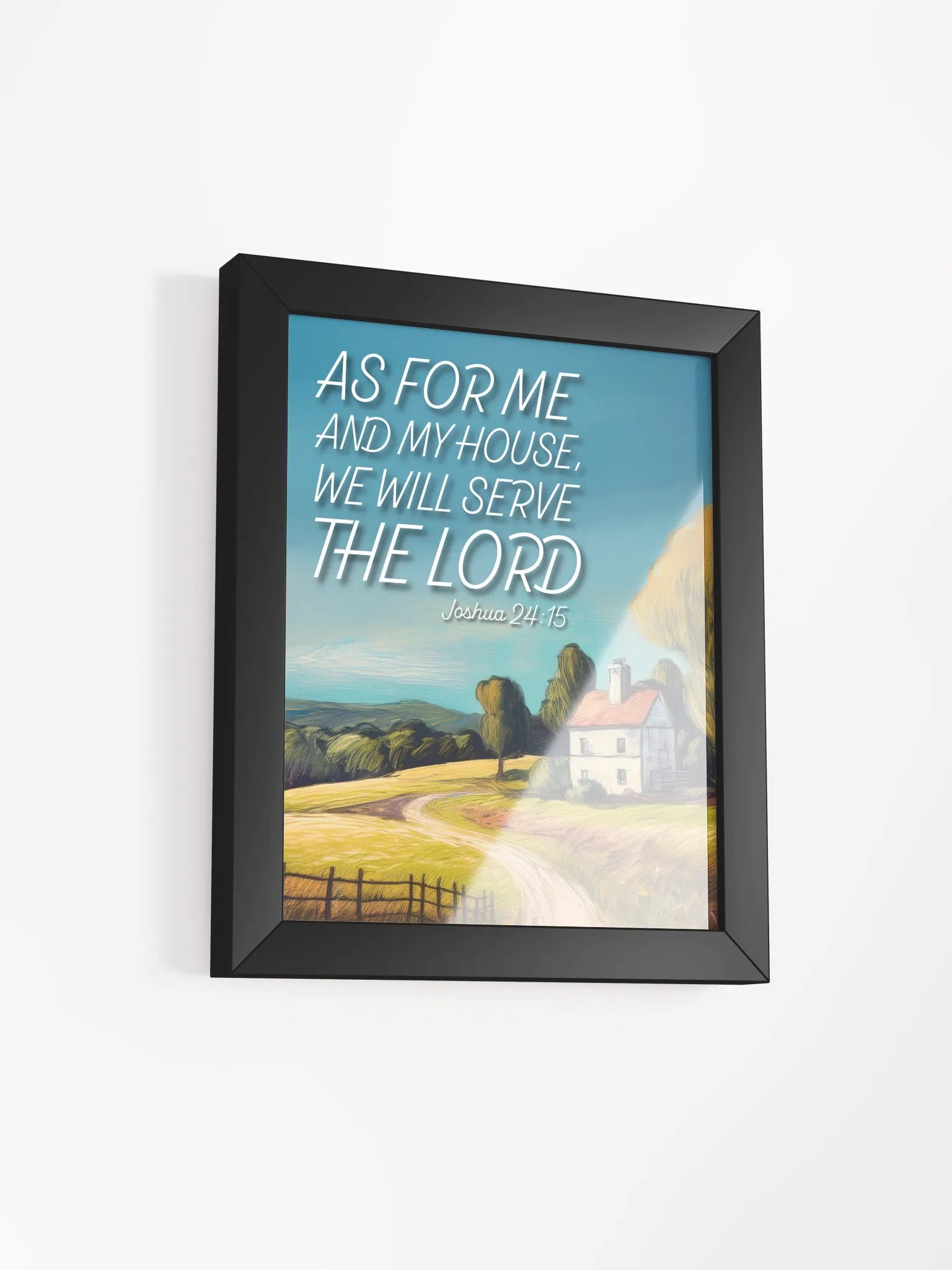 "As For Me And My House" Full-Color Framed Art product image (2)