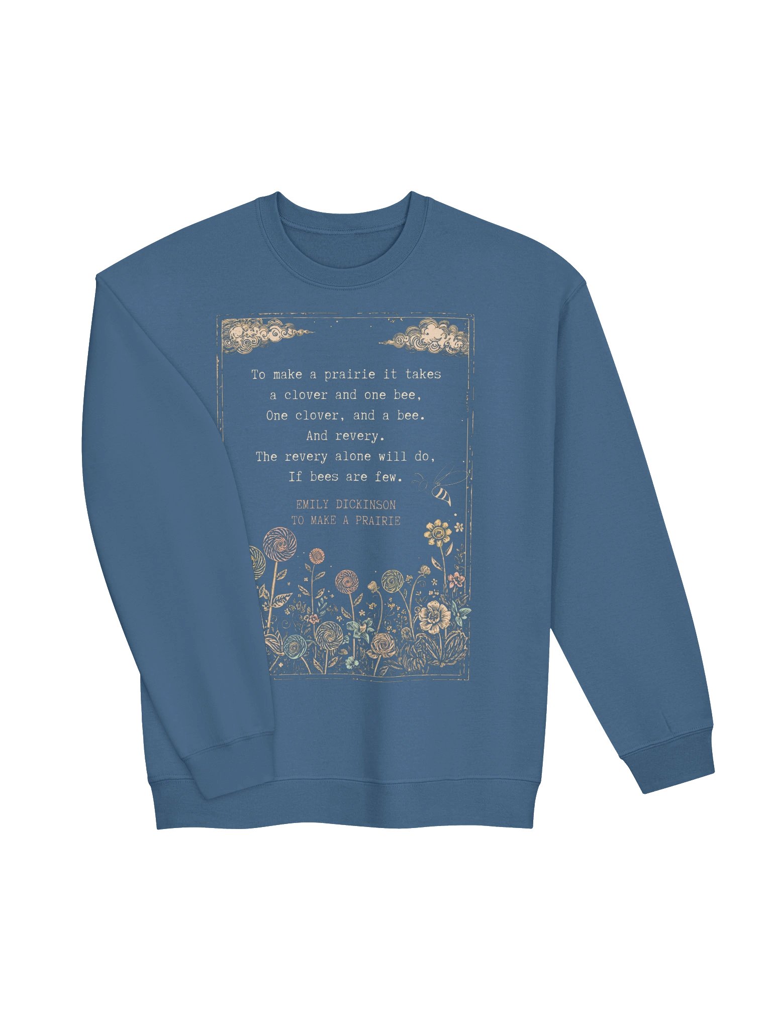 Emily Dickinson Prairie Quote Sweatshirt, Nature Lover Poetry Crewneck product image (4)