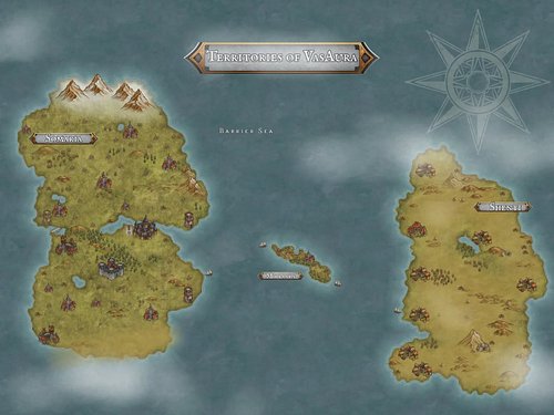 Territories of VasAura, the setting of The Atherlast.