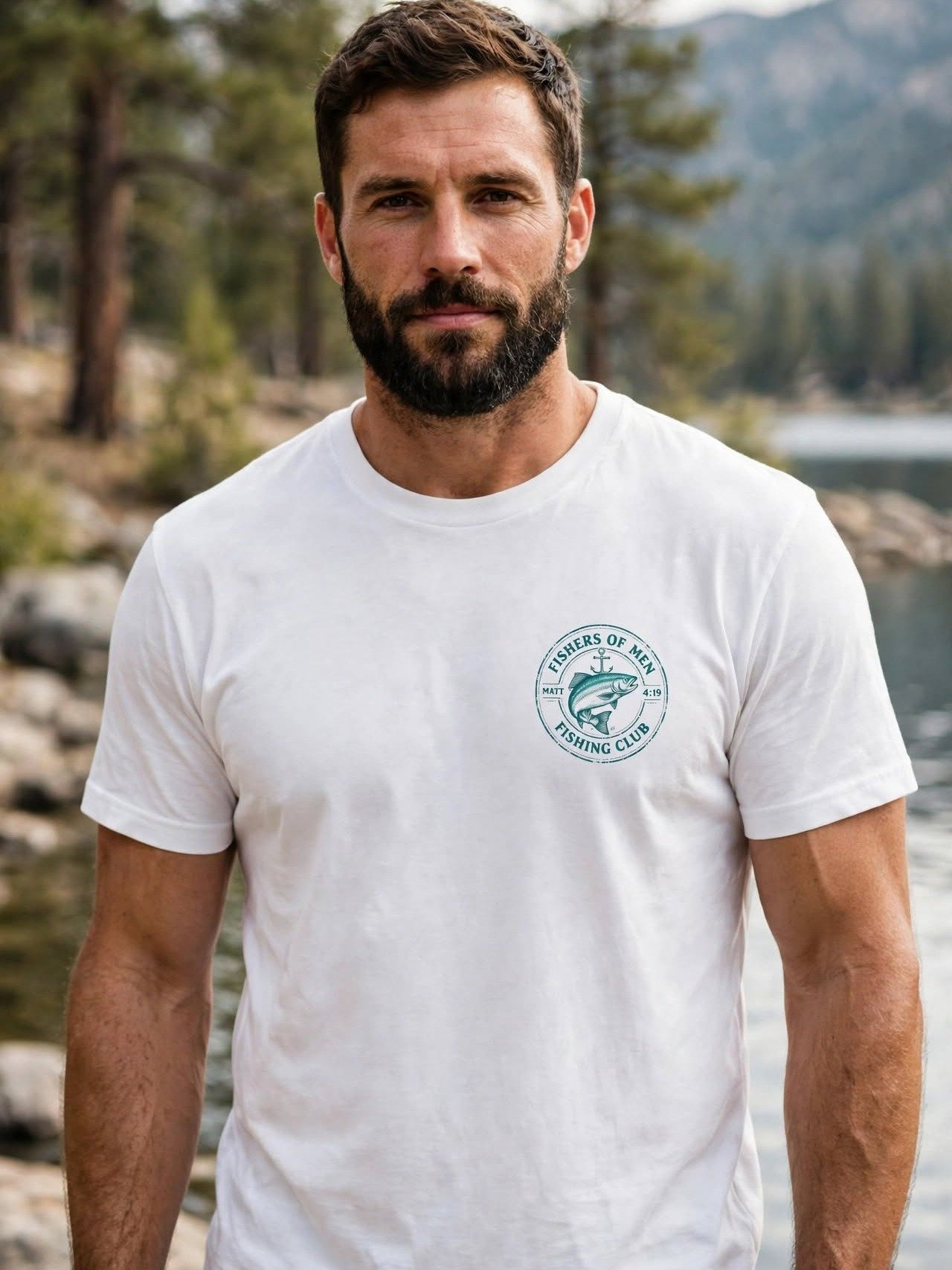 Fisher of Men Teal Logo Tee product image (1)