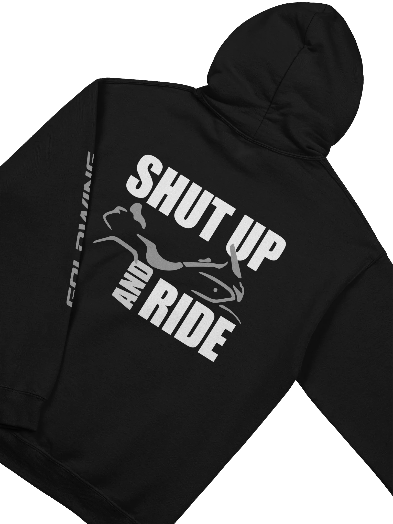 SHUT UP and RIDE Hoodie Goldwing product image (4)