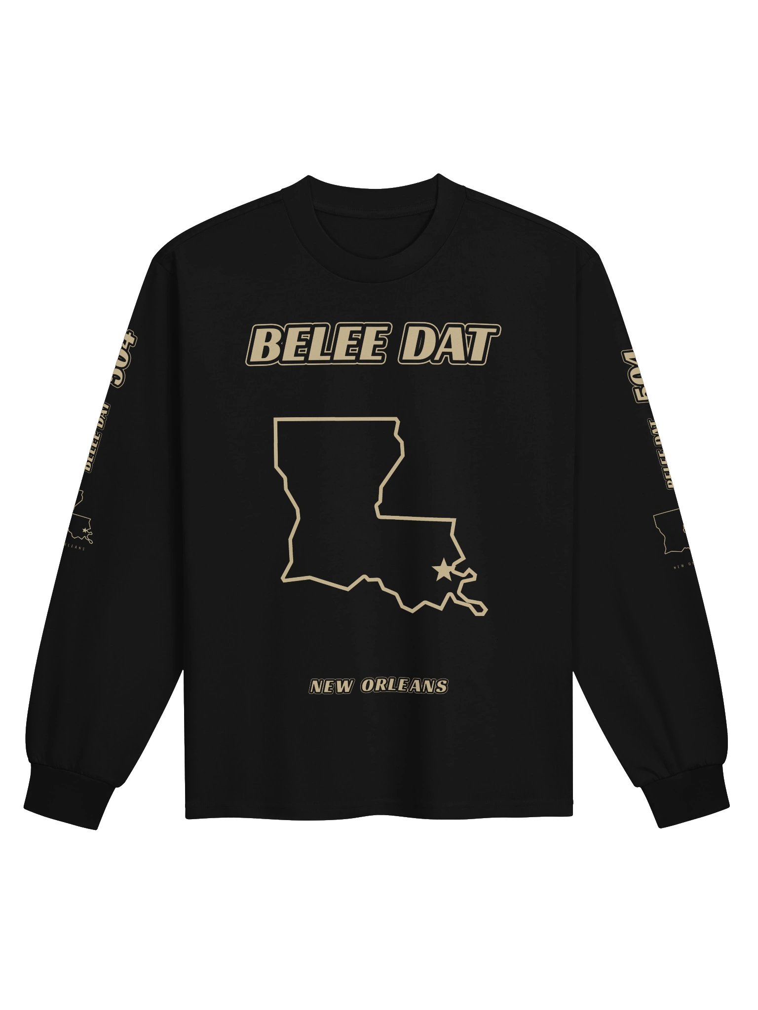 504 — Belee Dat · Long Sleeve · Black product image (1)