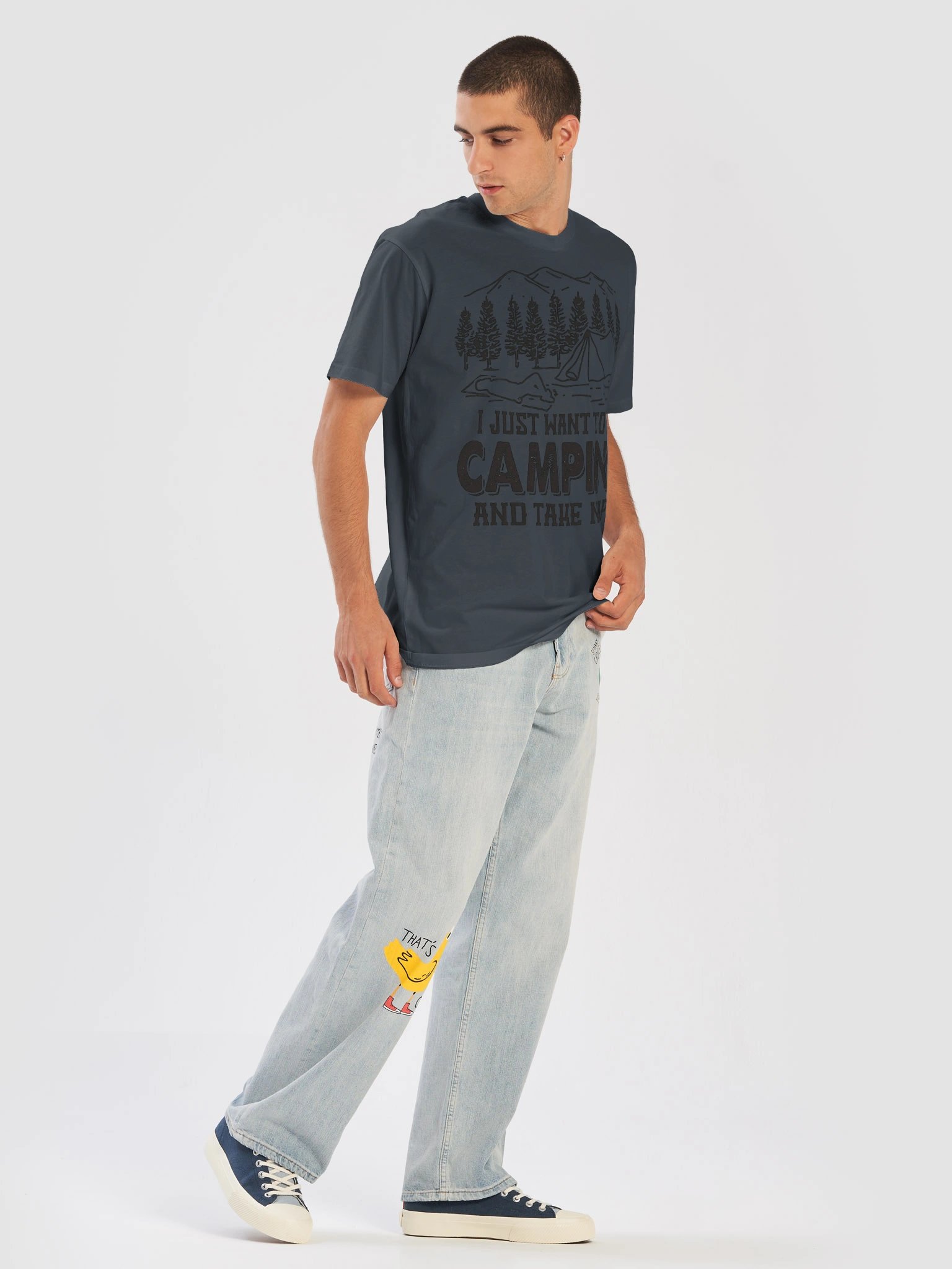 I Just Want To Go Camping And Take Naps T-Shirt | Funny Outdoor Graphic Tee product image (29)