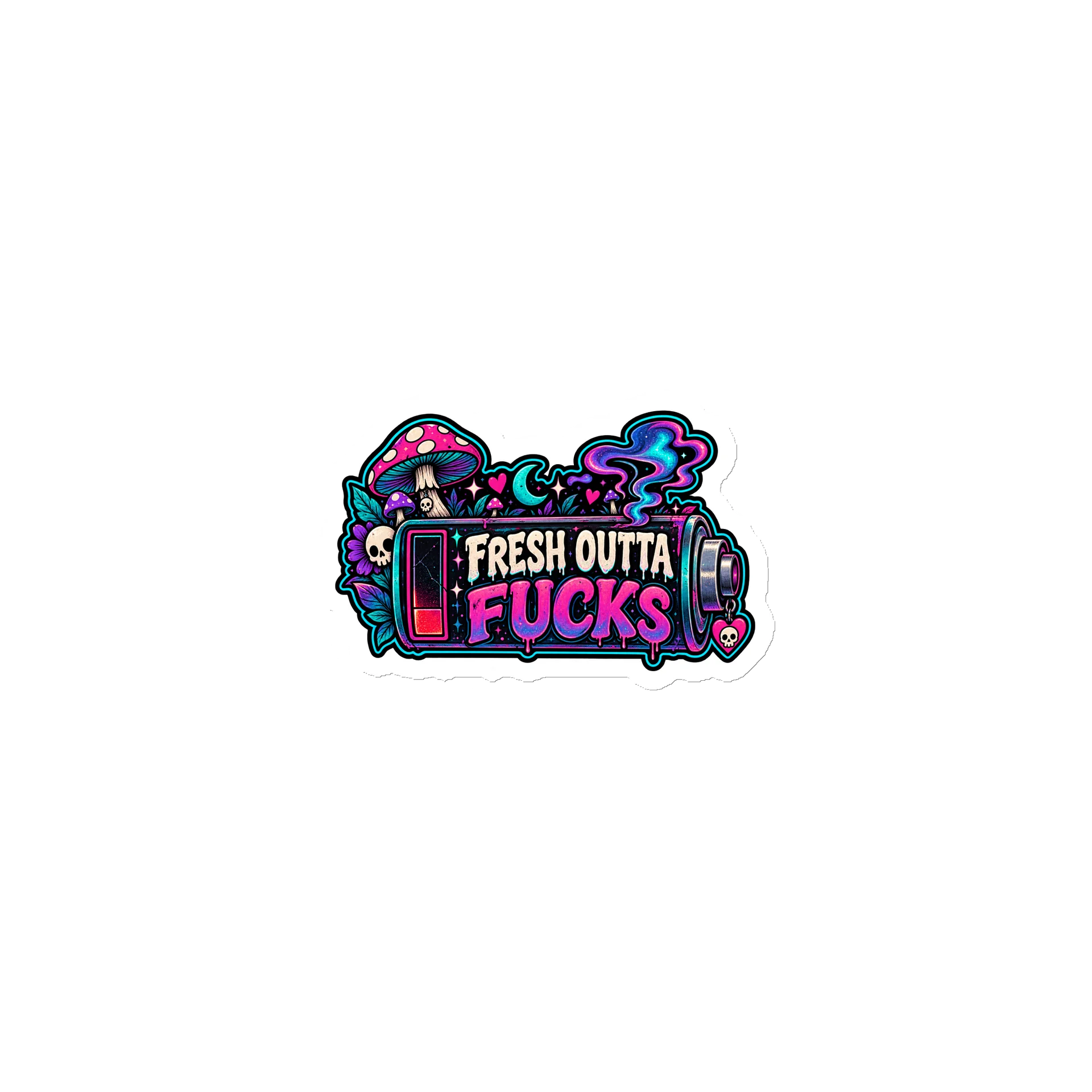 Fresh Outta Fucks Die Cut Magnet product image (1)
