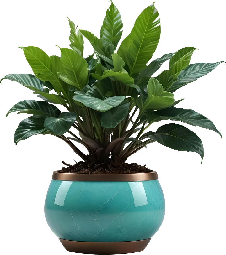 Jade Signature – Round Jade Planter PNG product image (1)