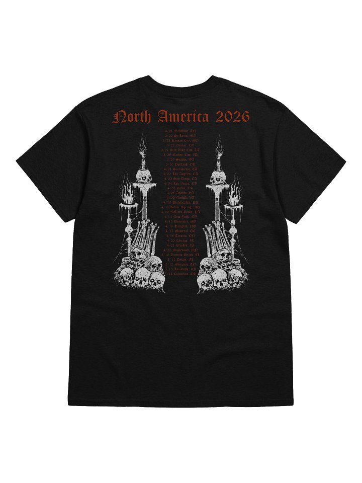Whitechapel North America Tour 2026 Venue Merch Tshirt product image (2)