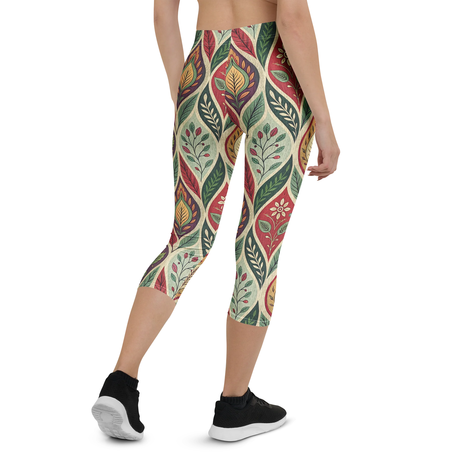 Folk Flower Capri Leggings product image (3)