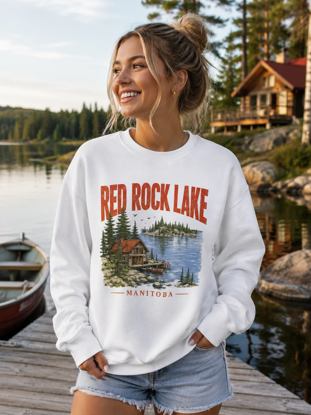 Red Rock Lake Manitoba Crewneck product image (1)