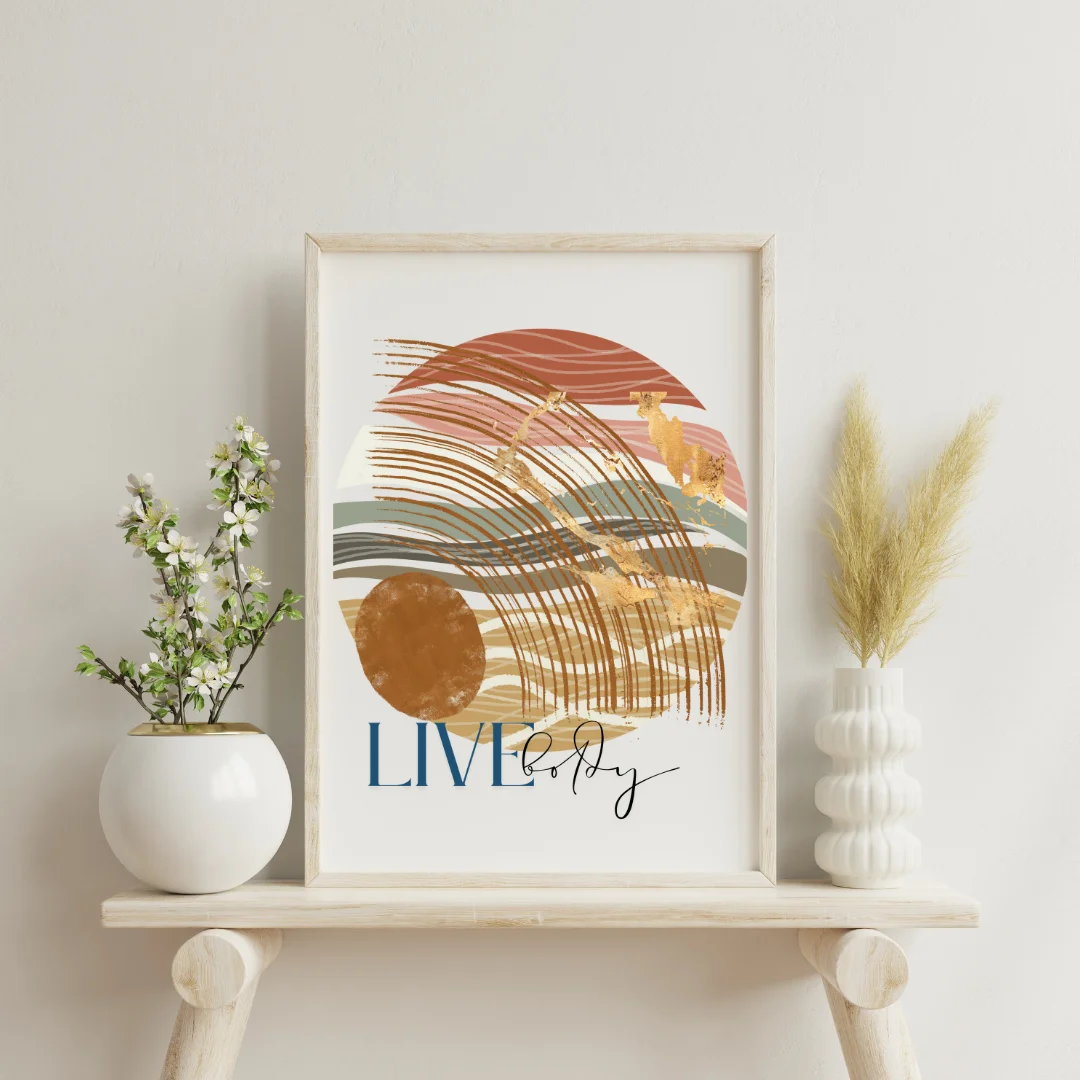 Live Boldly ' Abstract Print #2 product image (4)