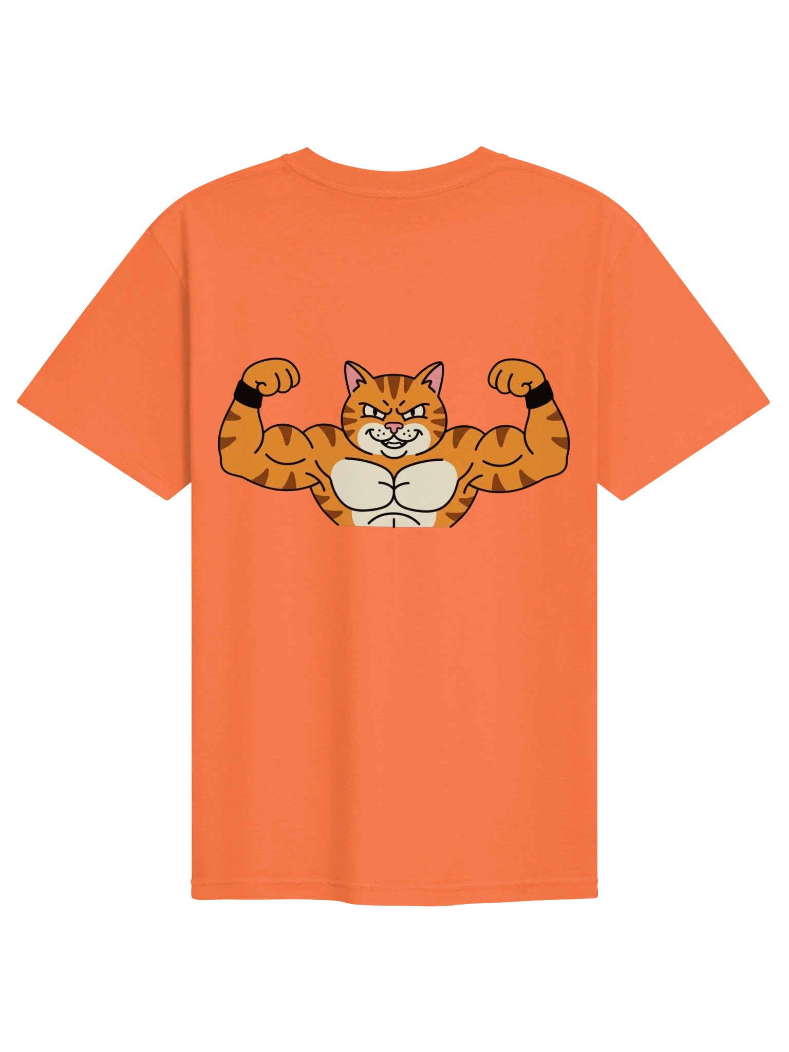 Buff Cat Bodybuilder Tee | Funny Gym Shirt product image (1)