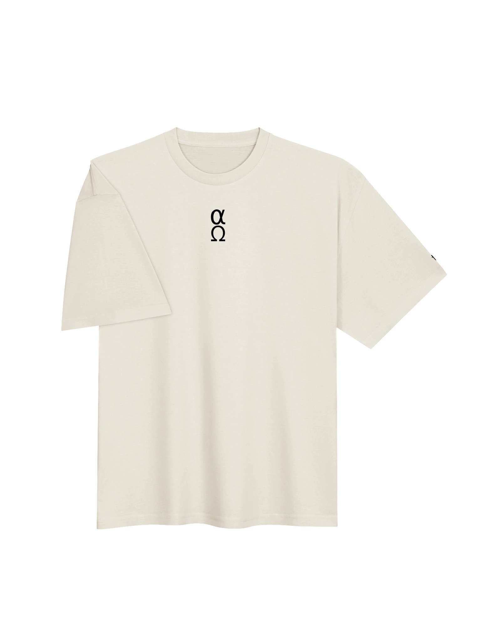 Oversized T-Shirt - Alpha & Omega - Black product image (4)