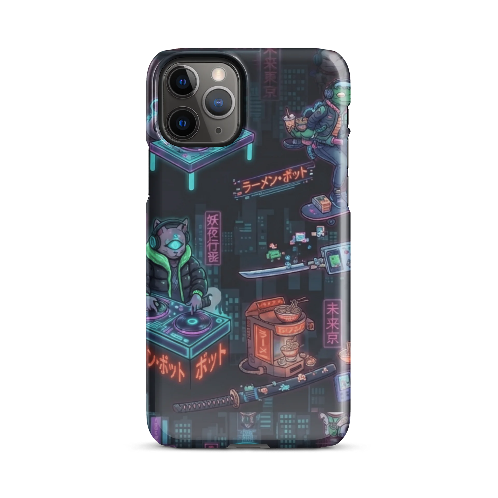 Urban Yōkai Neon Cyberpunk Premium iPhone Case product image (29)