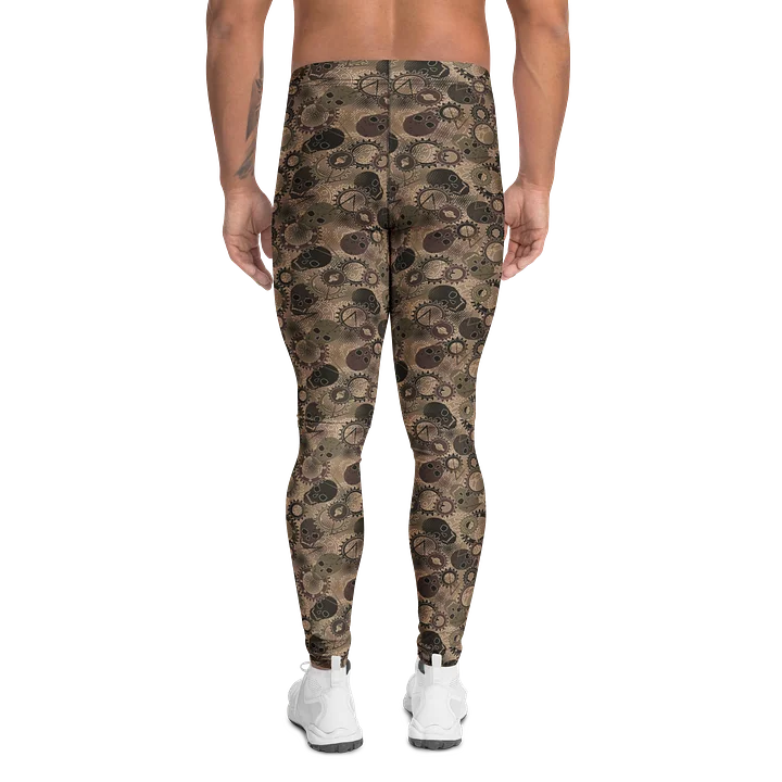 Comfortable Men’s Leggings with Camo Gears Skulls product image (2)