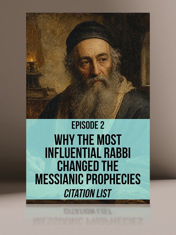 Why The Most Influential Rabbi Changed Messianic Prophecies Citation List product image (1)