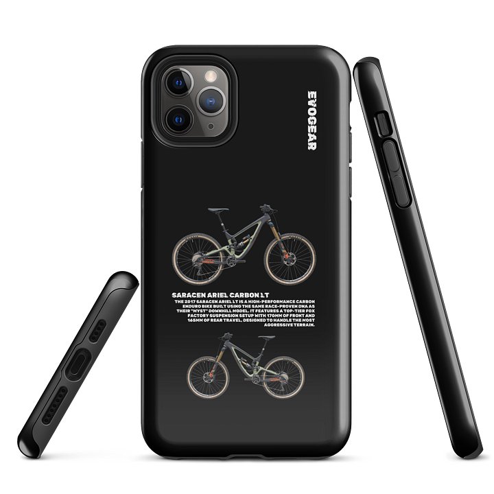 Black Saracen Ariel Carbon LT iPhone Case product image (5)