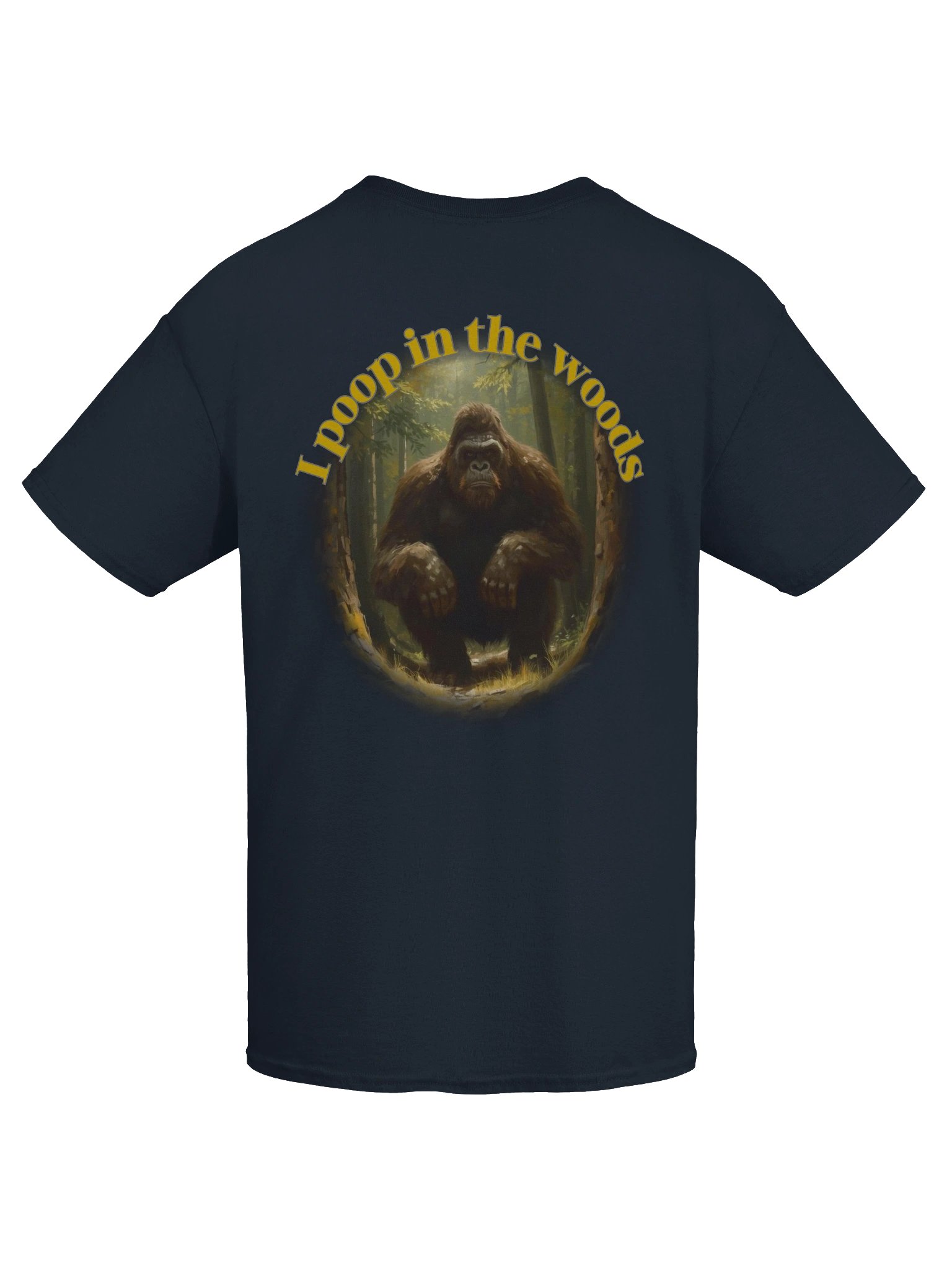I poop in the woods on back Gildan Heavyweight Tee product image (77)