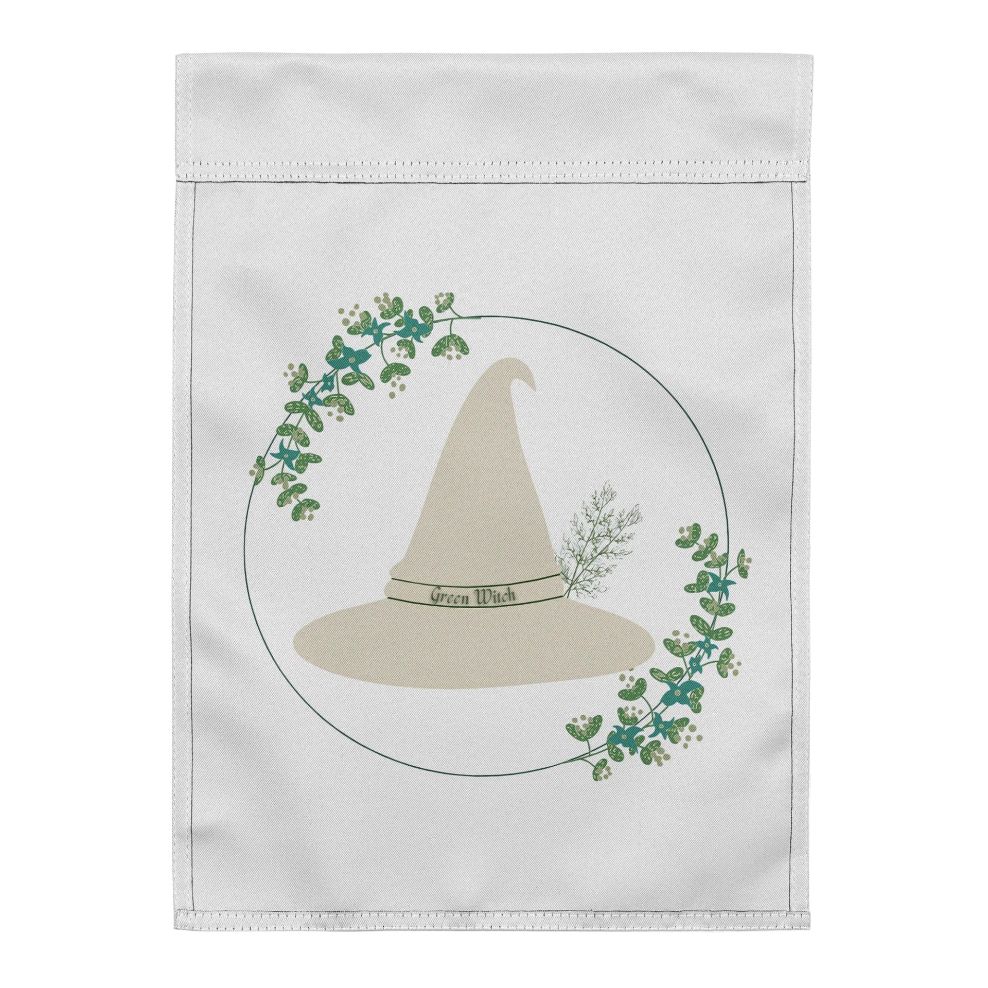 Green Witch Garden Flag product image (2)