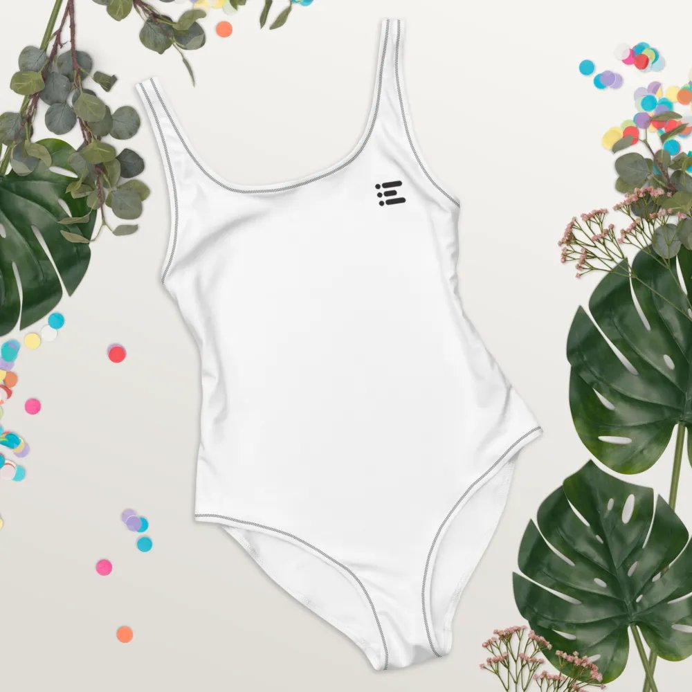 All-Over Print One-Piece Swimsuit w/ Left Logo product image (10)