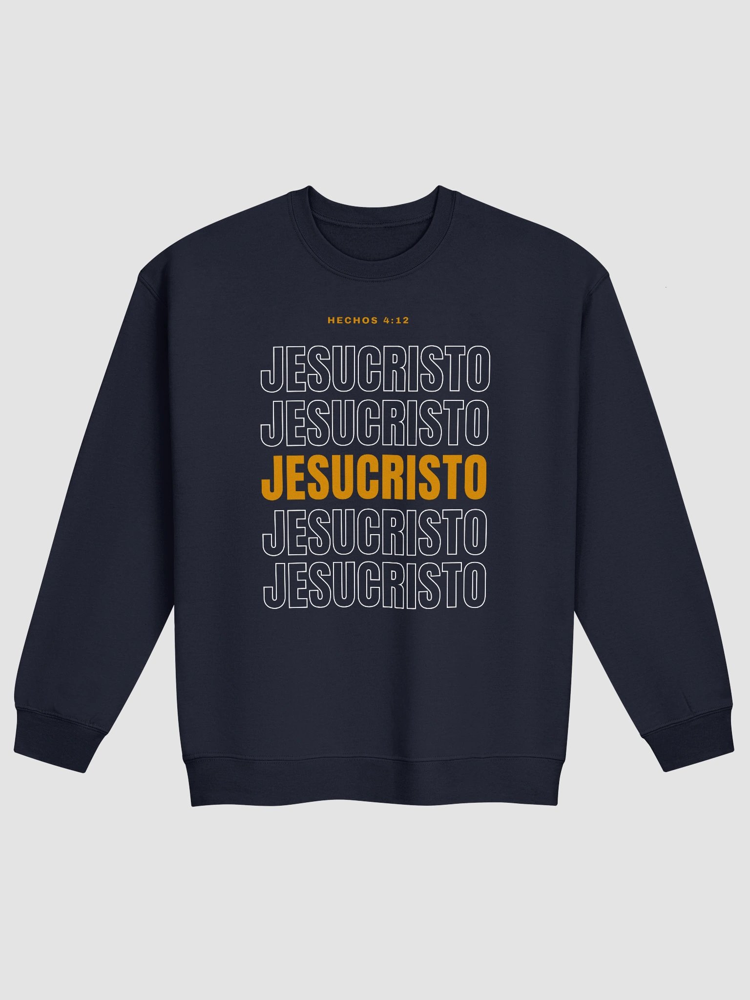 Sudadera Unisex Cuello Redondo | Hechos 4:12 Jesucristo product image (5)
