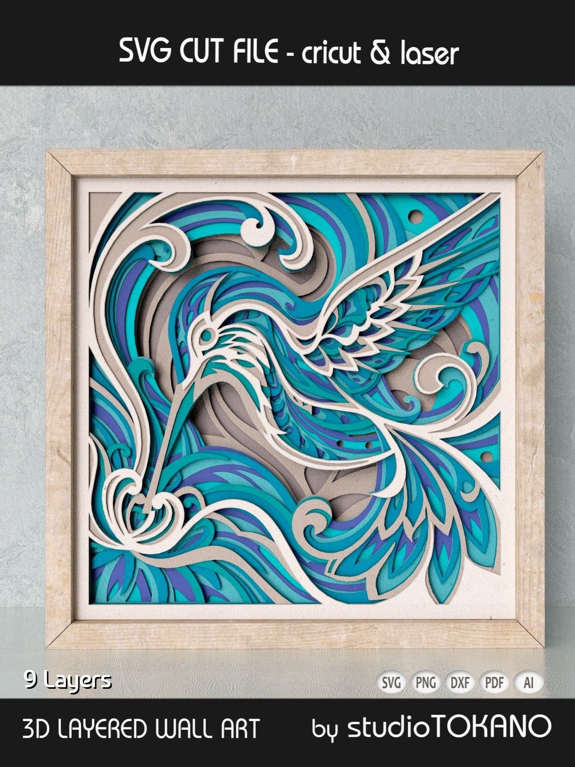 Hummingbird Shadow Box product image (1)