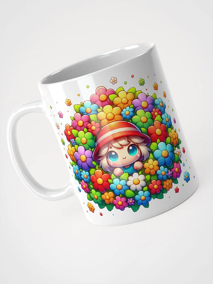 Cute Flower Girl Ceramic Mug product image (1)