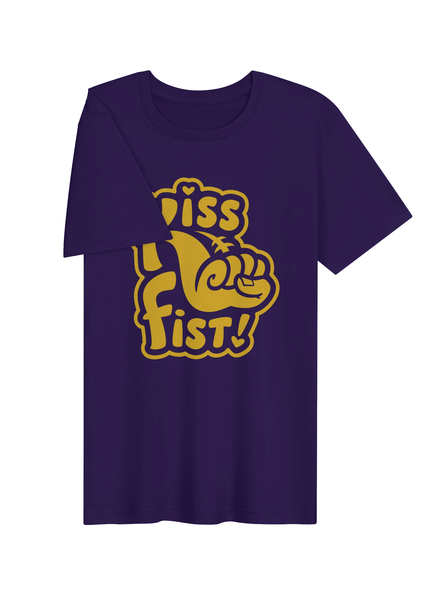 Kiss Fist Yellow Graphic Tee product image (3)