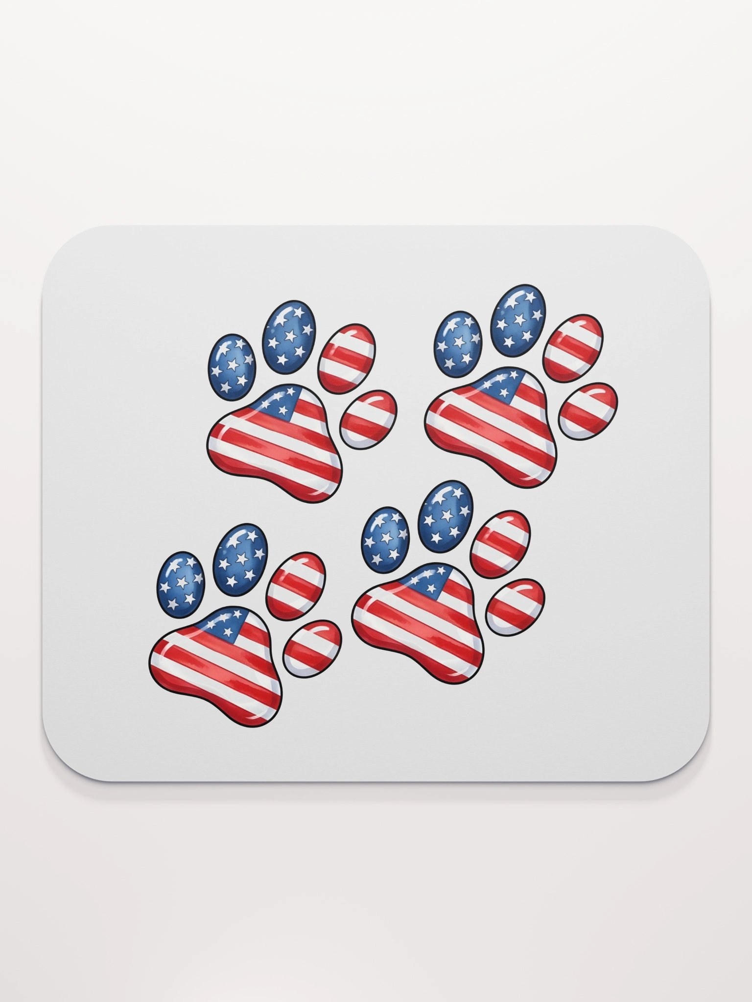 Patriotic Paw Prints Mousepad product image (2)