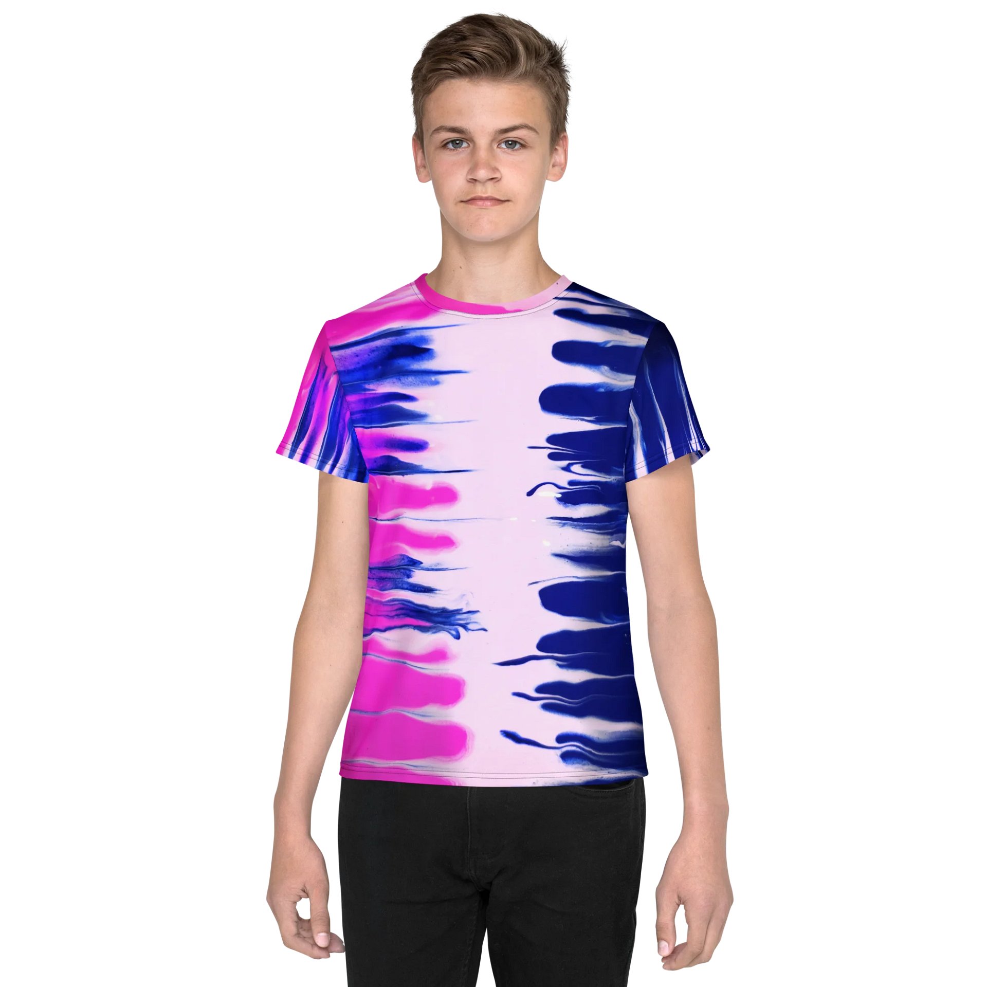 Transgender Flag Collection All-Over Print Youth Crew Neck T-Shirt by Sublicolor product image (1)