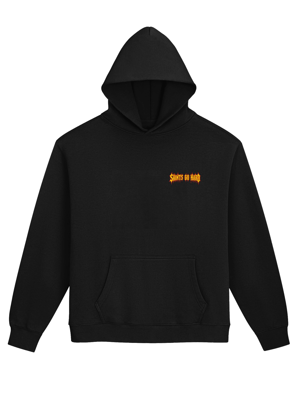Saints Go Hard hoodie, St. Michael on the back print