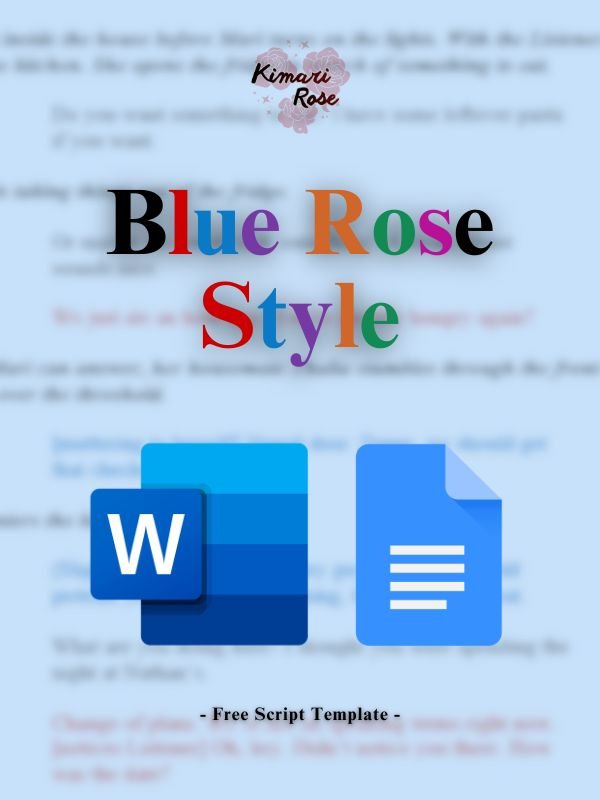 Blue Rose Style ✧ Script Template product image (1)