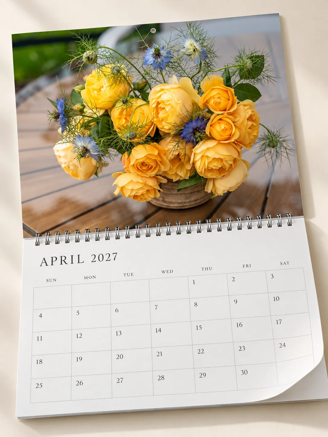 A Year of Wild Beauty - 2027 Garden Bouquet Wall Calendar product image (5)