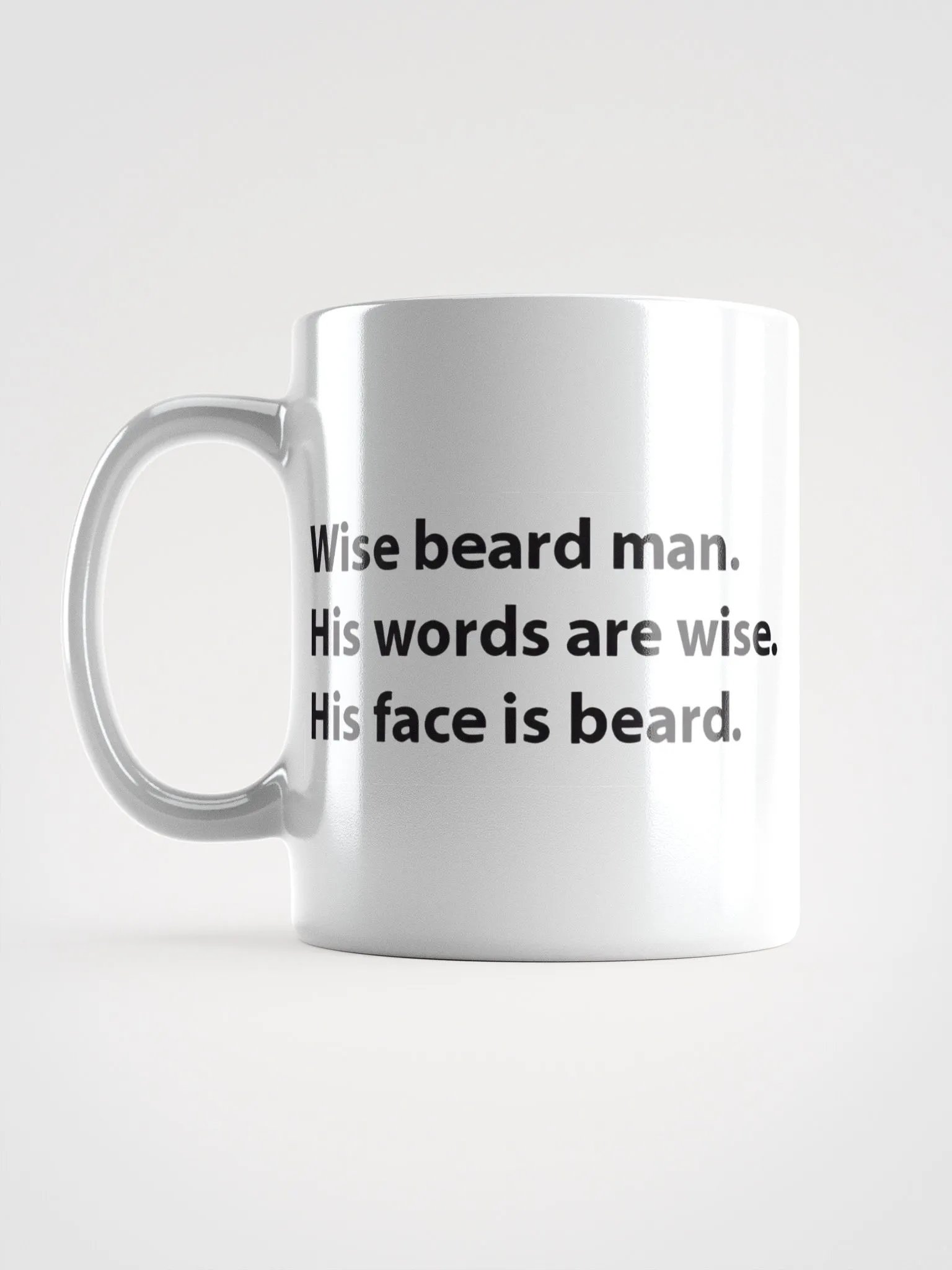 Wise Beard Man Mug (White) product image (11)