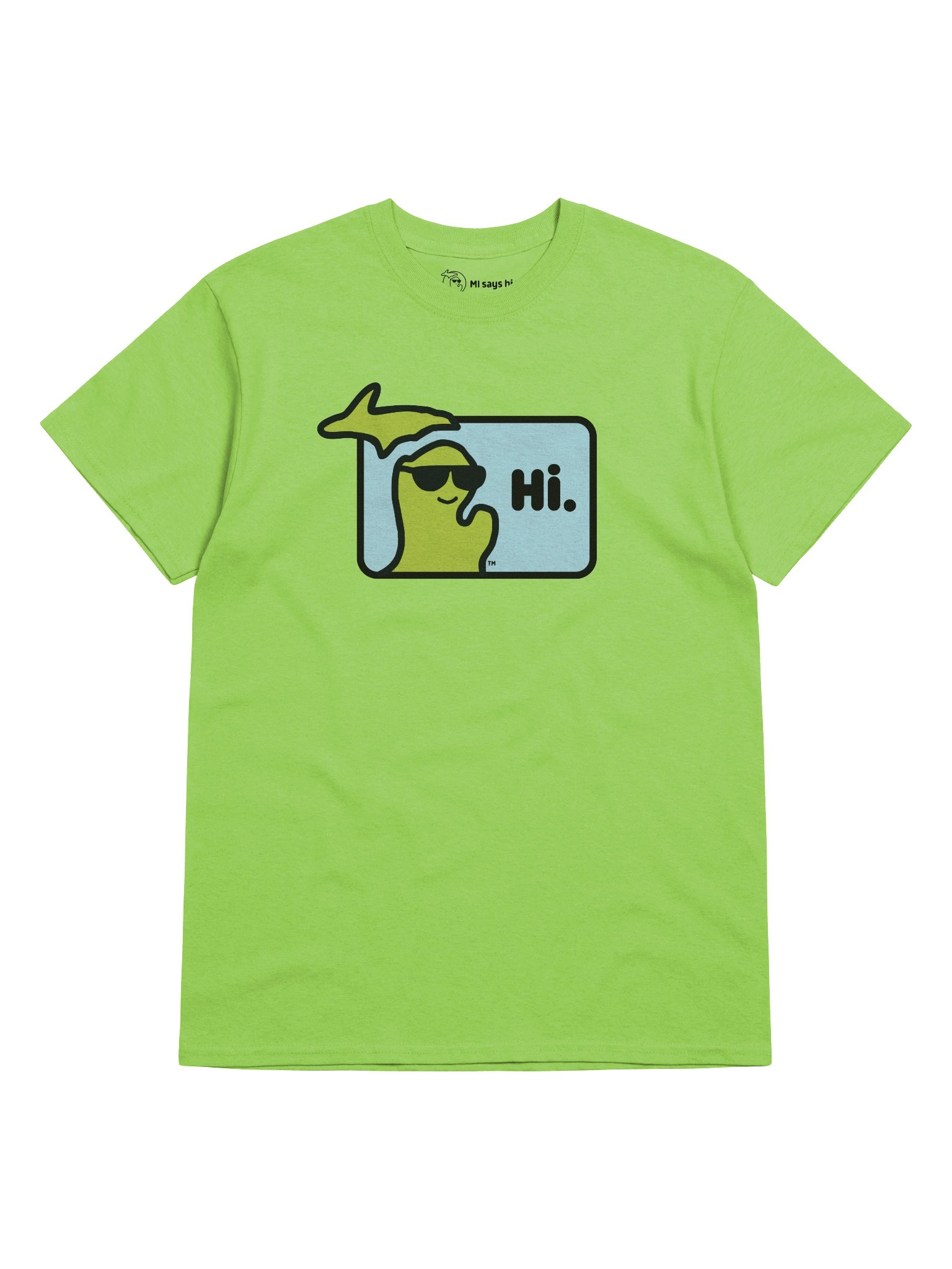 MI Says Hi™ Michigan Heavyweight Cotton Tee product image (1)