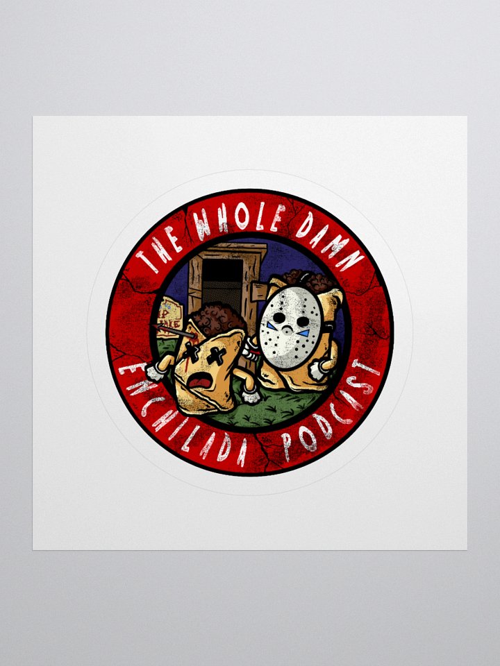 the whole damn enchilada logo stickers product image (1)