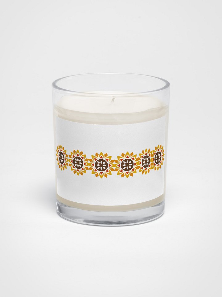 Soy Wax Candle In A Clear Glass Jar product image (1)