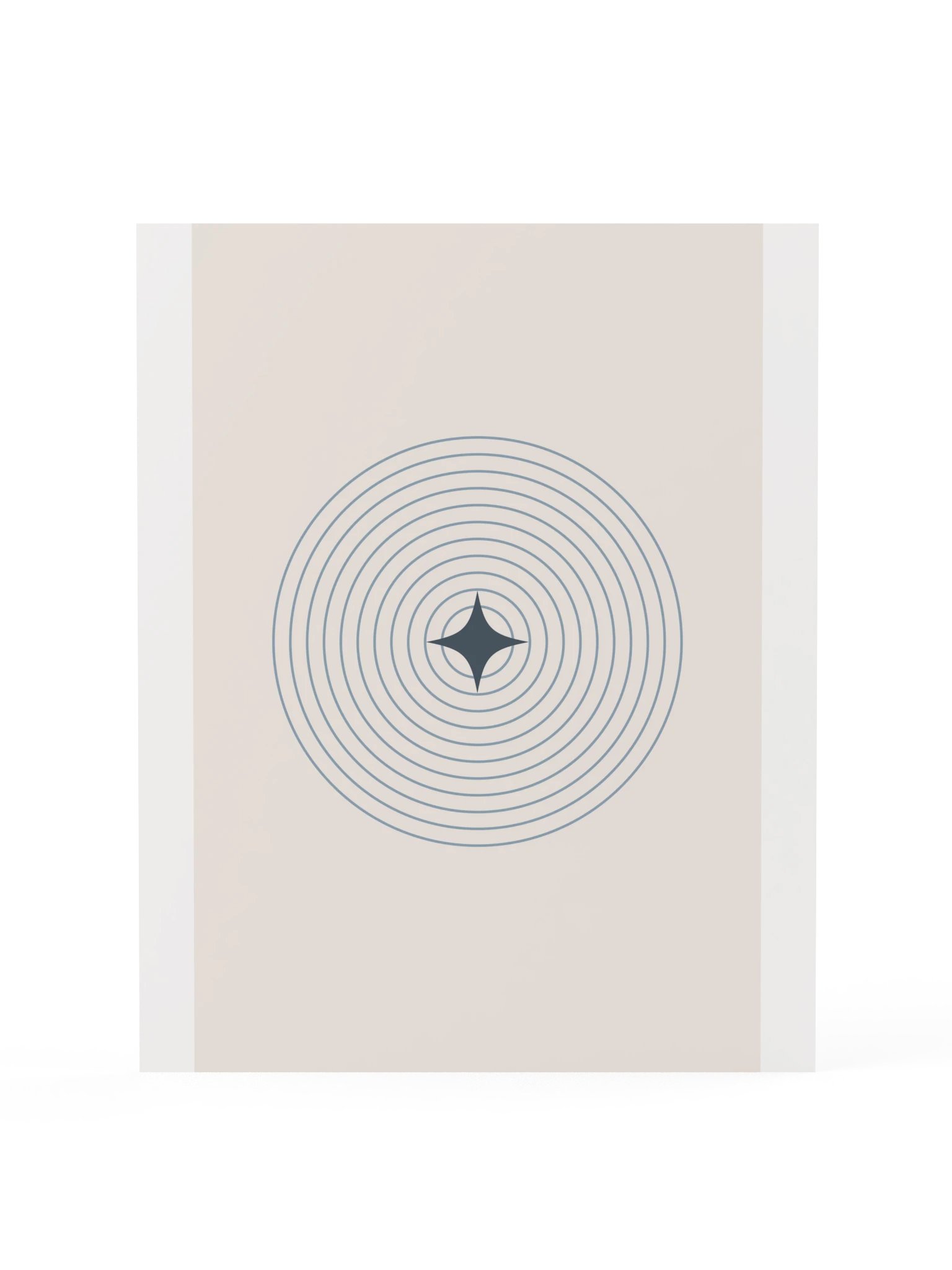 Blue Ripple Star Print | Minimalist Bathroom Wall Art product image (3)