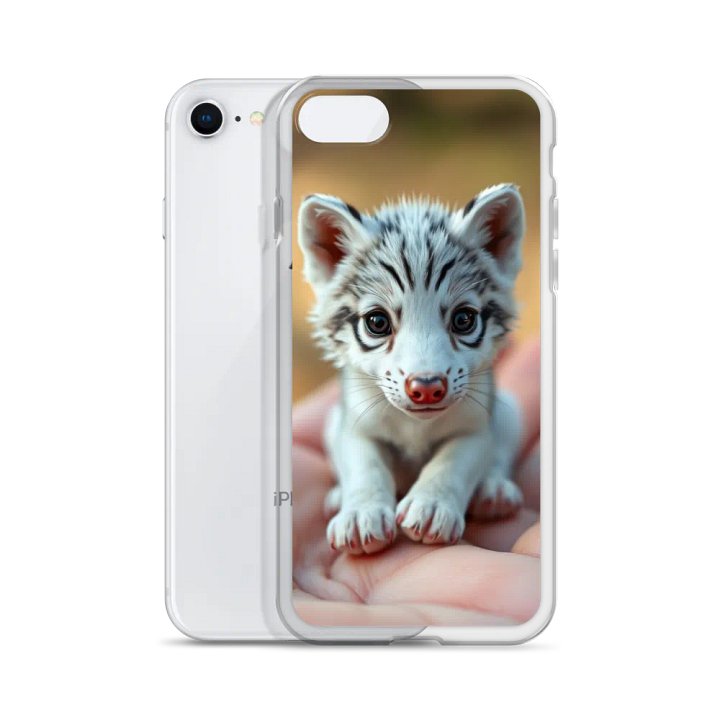 Tiny White Wolf Cub iPhone® Clear Case product image (51)