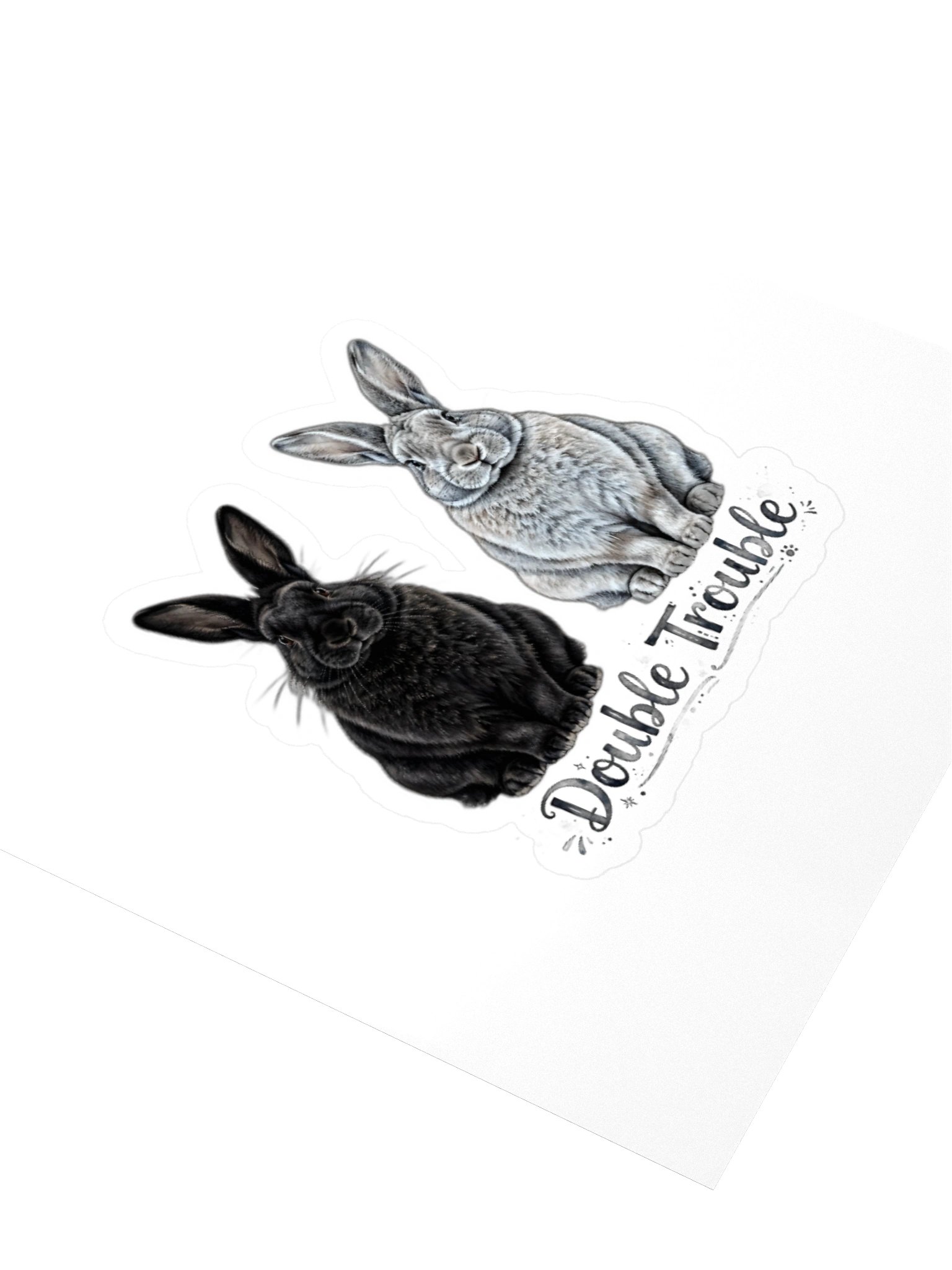 Double Trouble Rabbit Kiss Cut Stickers product image (11)