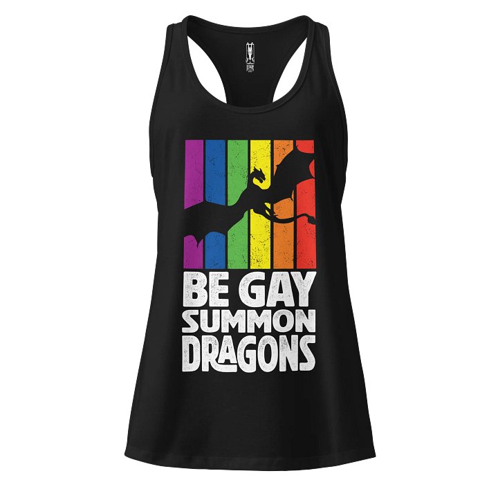 Be Gay. Summon Dragons Pride Women's Racerback Tank Top product image (1)