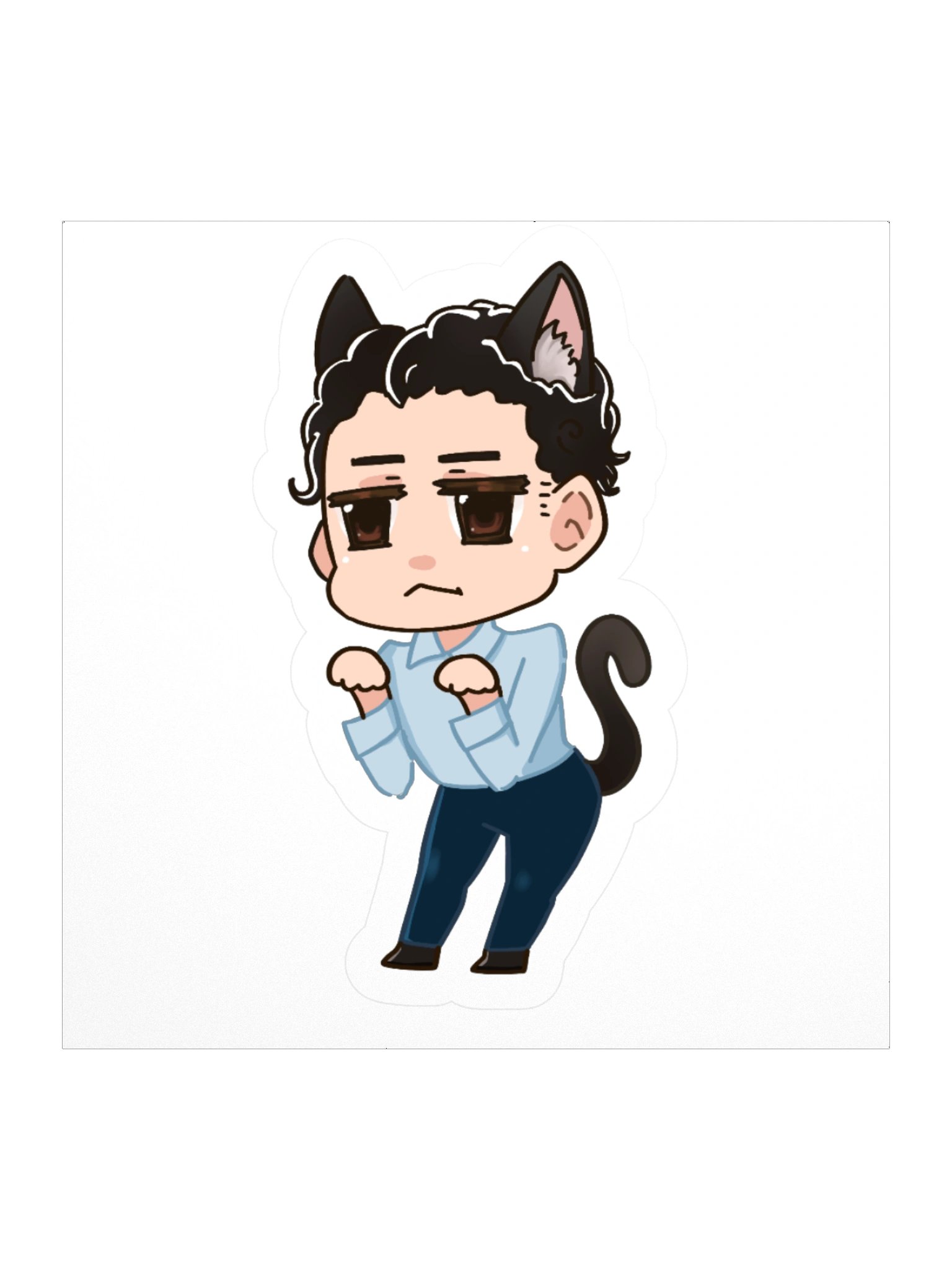 Mr. S The Cat Kiss Cut Sticker product image (1)