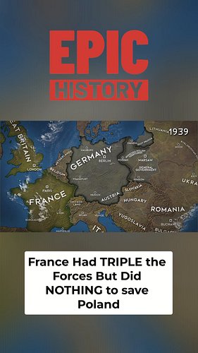 France and Britain had 89 divisions on Germany's border in September 1939 — more than double the German forces facing them. T...
