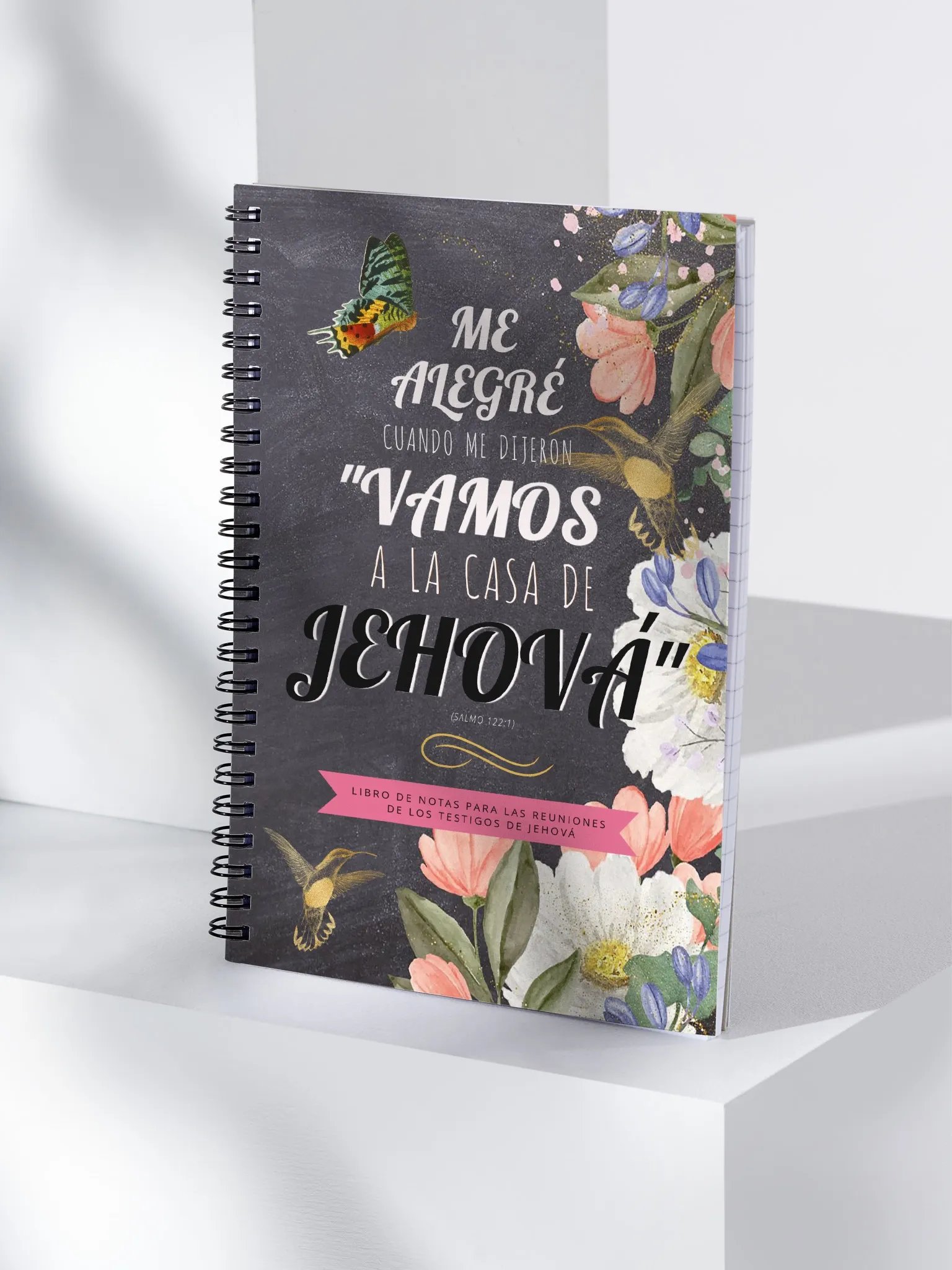 “Me Alegré Cuando Me Dijeron: Vamos a la Casa de Jehová” Spiral Notebook – Salmo 122:1 product image (4)