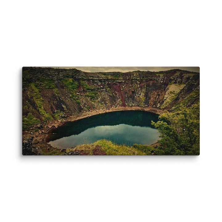 NORTHERN ILLUSIONS - Kerið Crater (A Memory of Fire) Canvas Print product image (2)