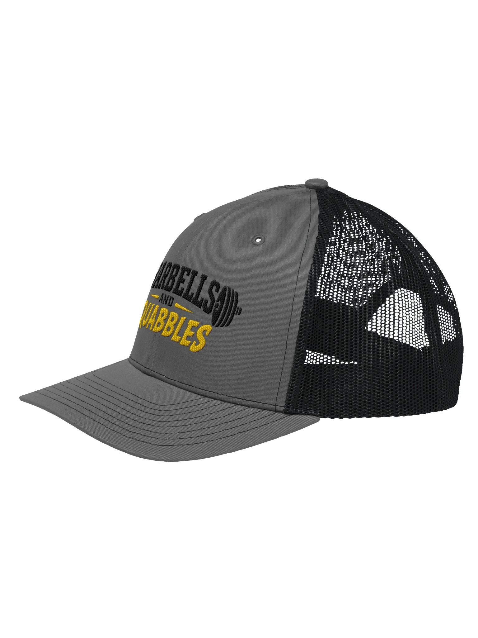 Black & Yellow Logo Trucker Hat product image (2)